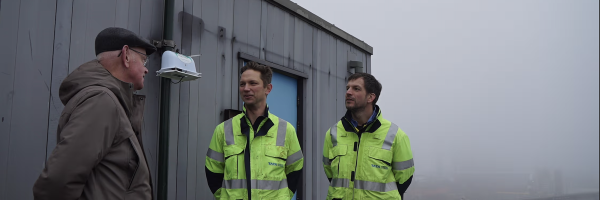 Eerste burgerwetenschapsensor geplaatst op Tata Steel-terrein